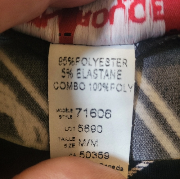 Vin Rouge Canadian Brand🇨🇦 Navy and White Geometric Top With White Bottom. - Picture 3 of 4